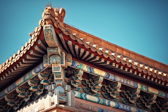中式传统宫廷建筑屋檐摄影图26