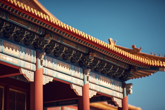 中式传统宫廷建筑<strong>屋檐</strong>摄影图30