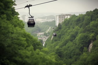 <strong>山顶</strong>观光缆车项目山景