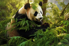 悠闲自在的成年大熊猫摄影图29