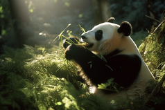 悠闲自在的成年大熊猫摄影图21