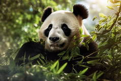 悠闲自在的成年大熊猫摄影图4