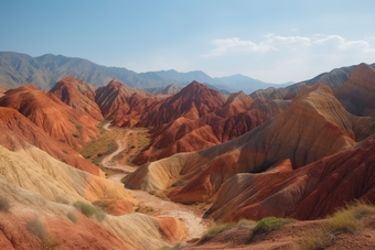 丹霞地貌自然山