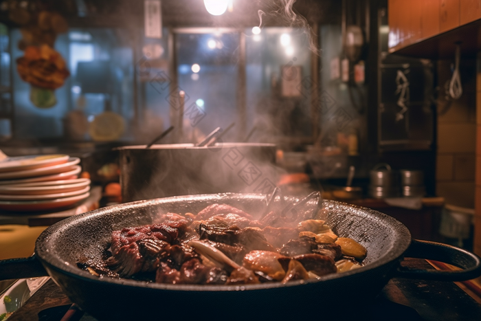 香气诱人的锅仔餐厅餐桌