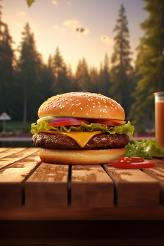 快餐汉堡产品特写摄影图10