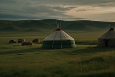 草原上的蒙古包摄影图12