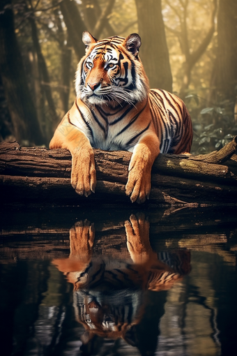森林里的老虎<strong>动物世界</strong>自然