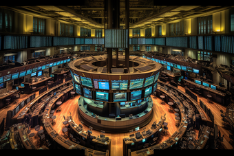 金融交易大厅摄影图1