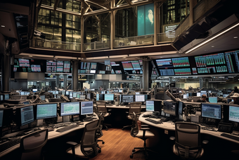 金融交易大厅摄影图5