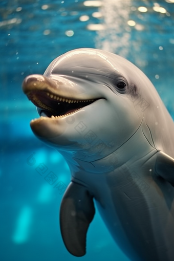 水族馆里的海豚可爱野生动物