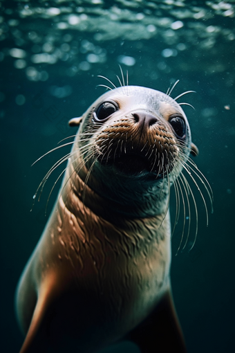 水族馆里的海狮表演动物世界