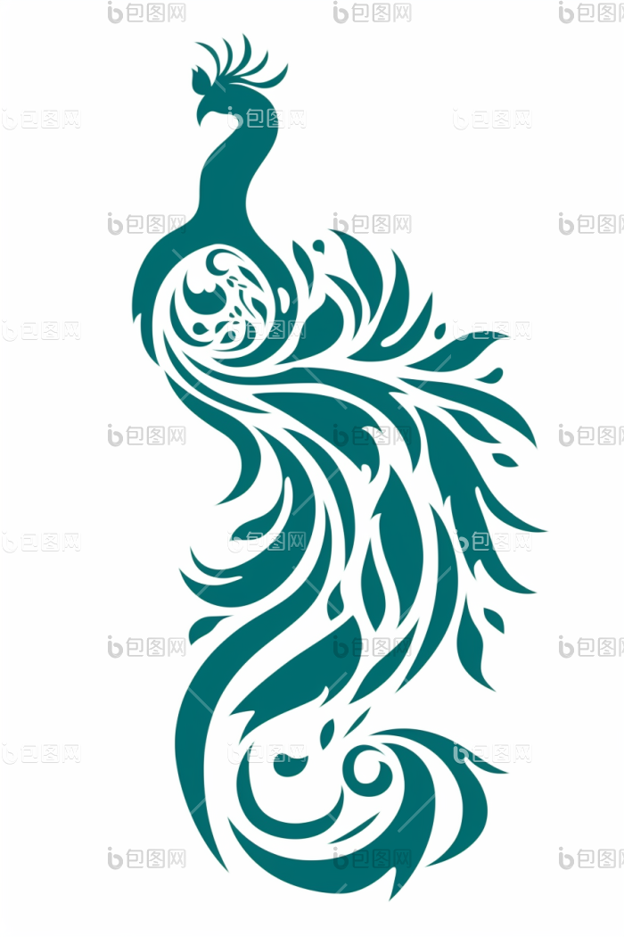 凤纹凤凰png下载-包图网