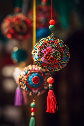 传统香囊文化中国风
