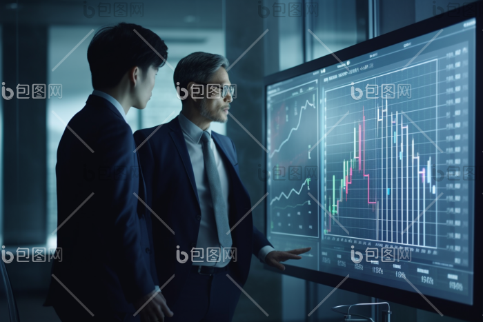 高管商业数据分析经理交流图片-包图网