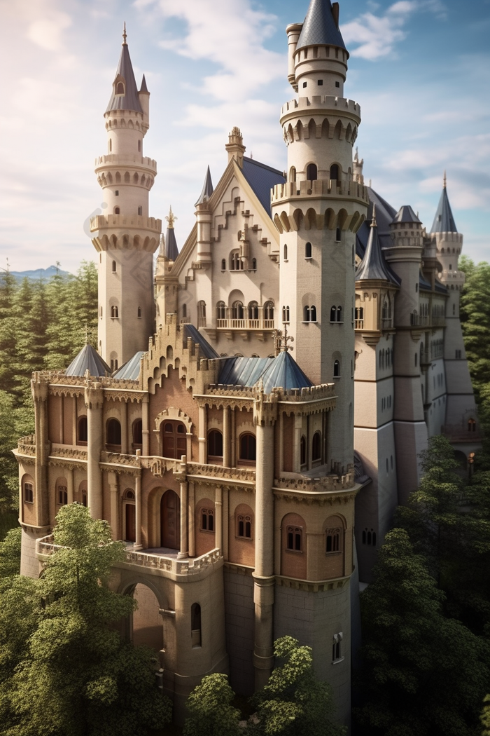 欧式城堡庄园欧洲欧洲建筑