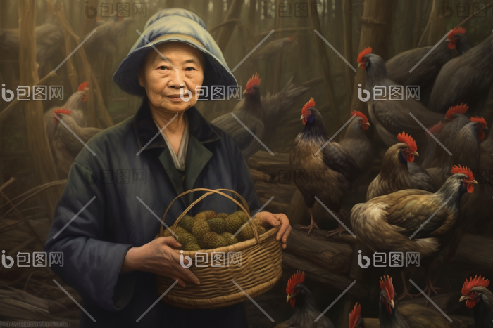 赶集卖菜的老人肖像长辈图片 包图网 