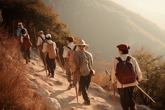 团队登山户外运动活动团建