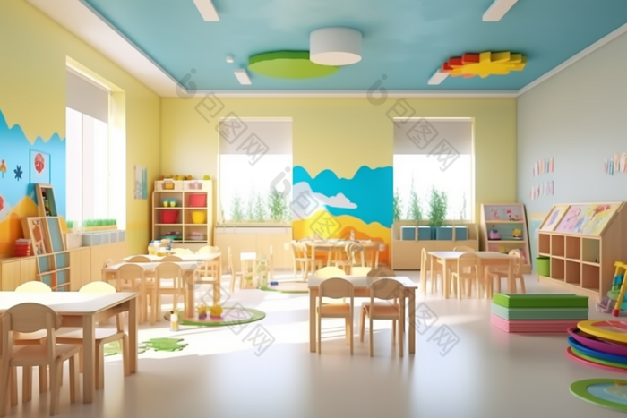 幼儿园教室室内环境吊灯