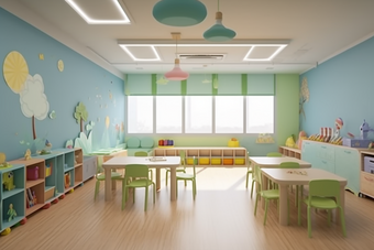幼儿园教室室内氛围吊灯