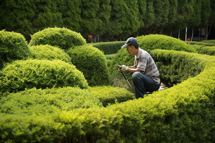 园丁修剪植物园艺园艺