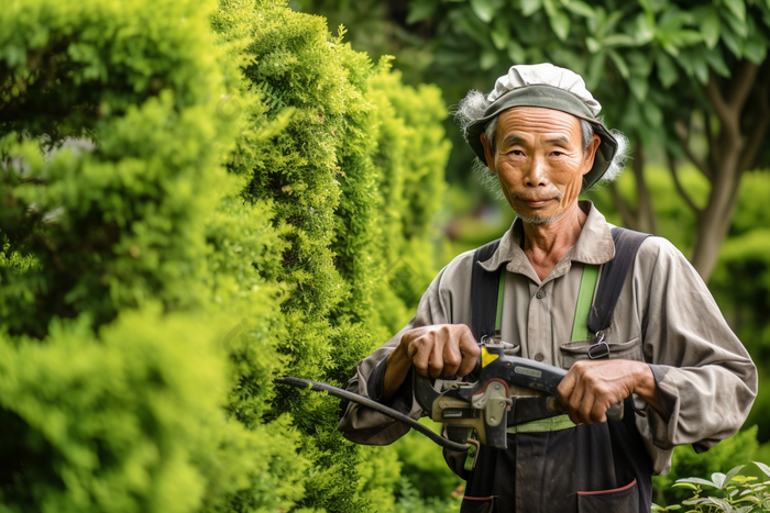 园丁修剪植物园艺园艺花园