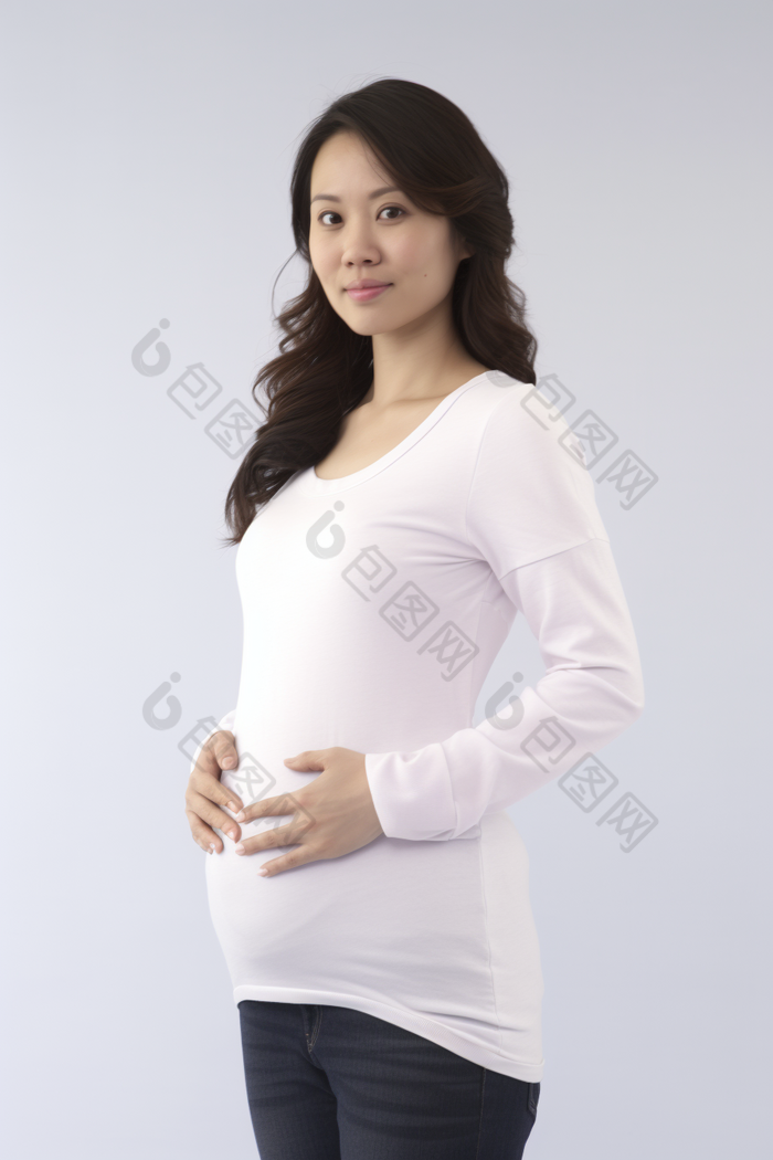 怀孕女子写真母爱商业