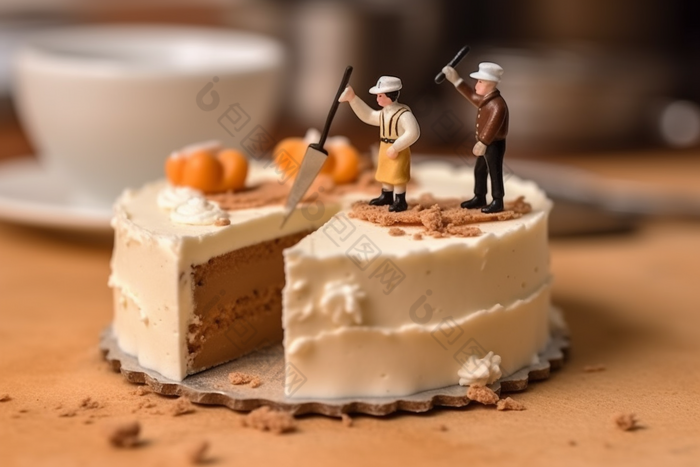 微缩甜点与蛋糕师摄影图18