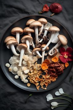 火锅食材菌菇摄影图8