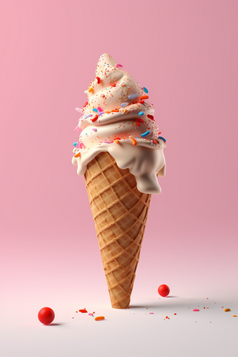 冰淇淋甜筒摄影图22