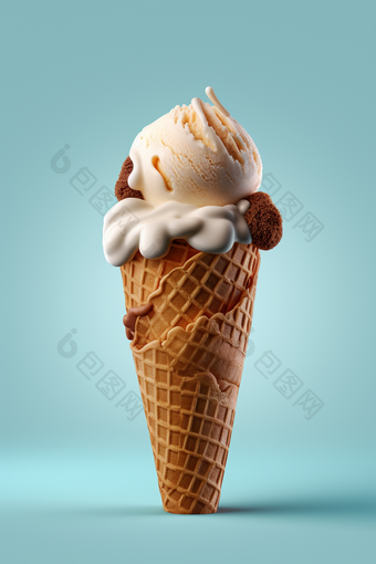 冰淇淋甜筒好吃美食