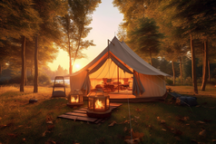 野外露营帐篷摄影图2