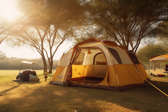 野外露营帐篷摄影图1