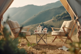 野外露营椅咖啡野餐