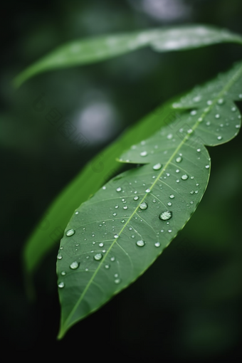 植物上的露珠近距水珠近景