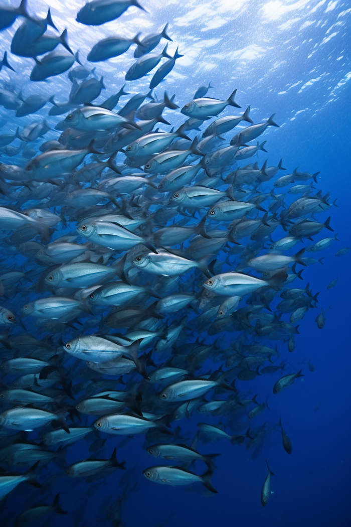 海底的深海鱼群类海洋