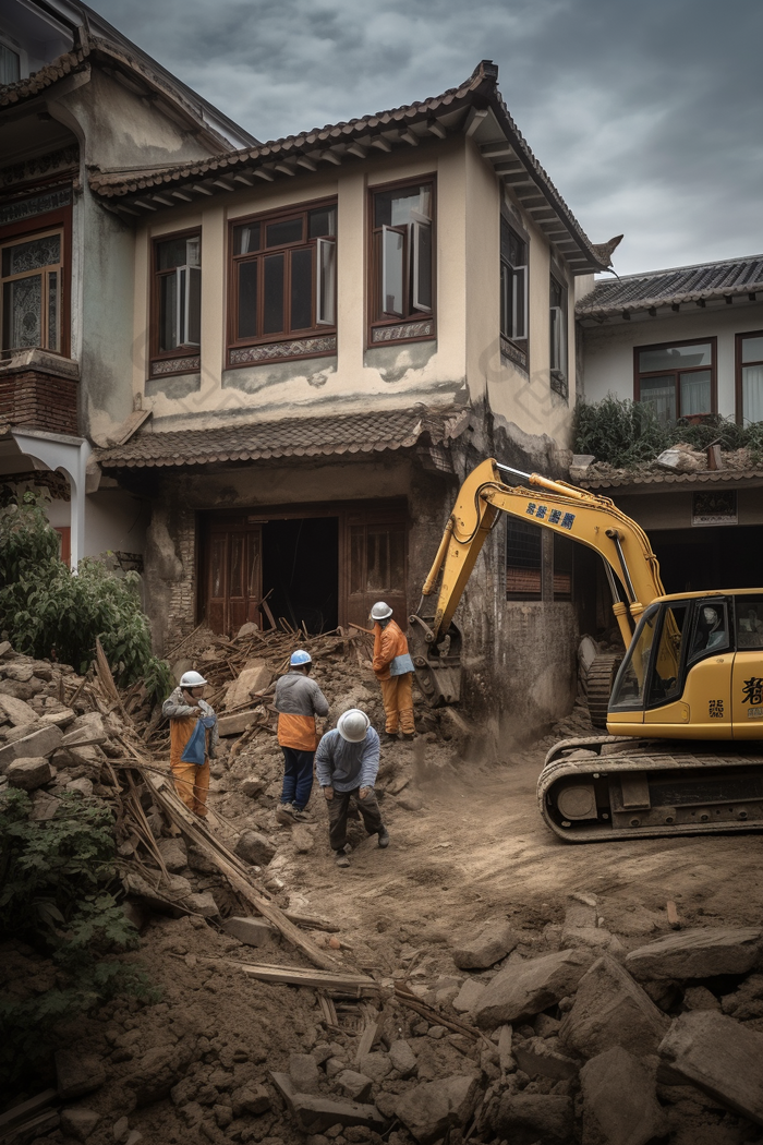 建筑拆除拆迁现场违章破坏