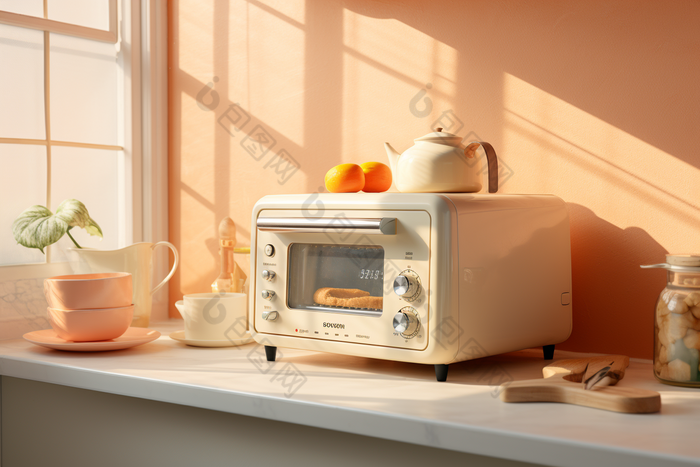 早餐面包机烤箱干净早饭