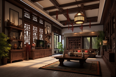 中式传统室内装修摄影图18