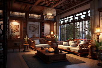 中式传统室内装修精致风格
