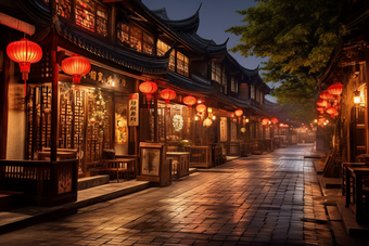 中国古镇夜色摄影图12