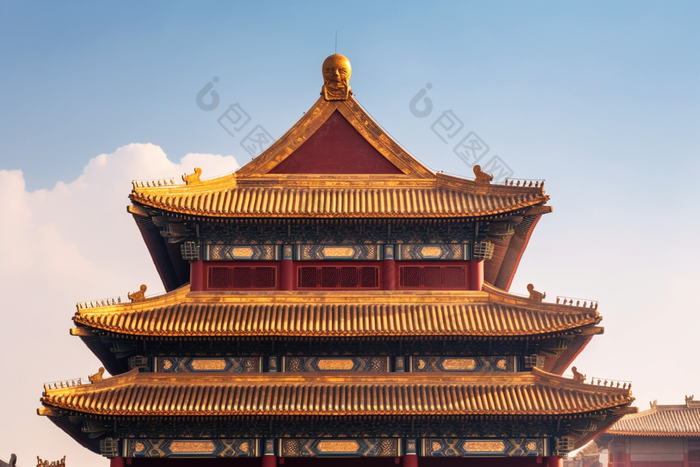 中国古代建筑正面风宫殿