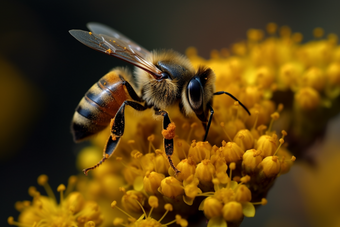 蜜蜂采蜜<strong>自然</strong>鲜花动物
