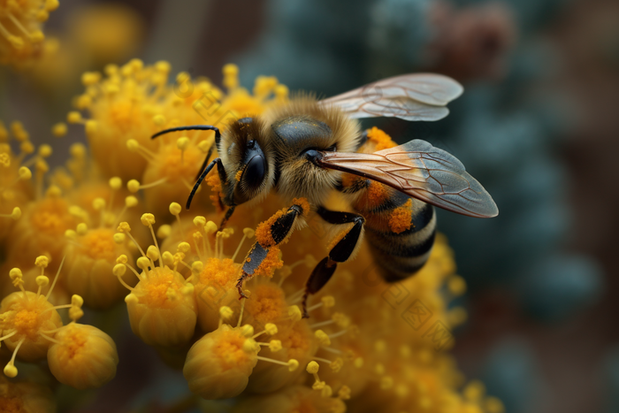 蜜蜂采蜜自然蜂蜜环境