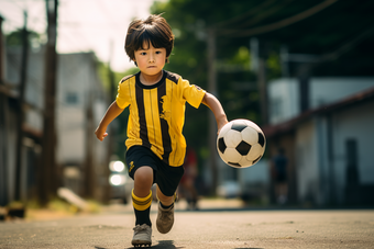 踢足球的孩子男孩<strong>人物</strong>