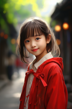春节穿着新衣服的孩子摄影图20