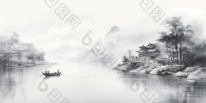 水墨国风水墨画高清图片下载-包图网