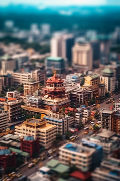 微距城市模型摄影图25