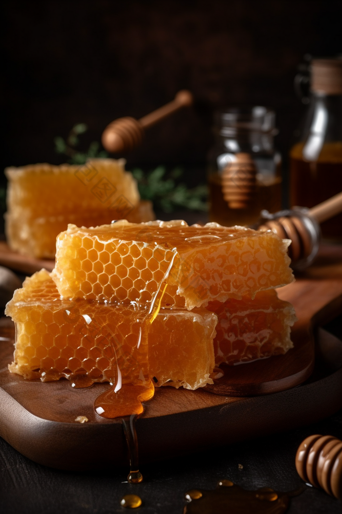 新鲜蜂蜜蜜饯甜味养身