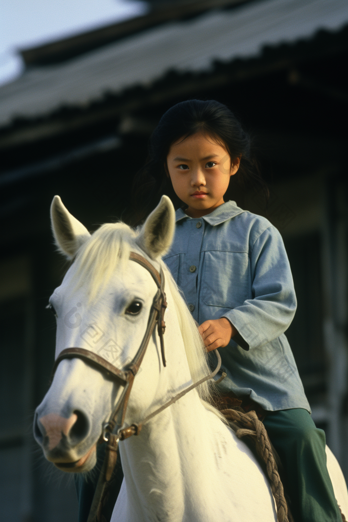 骑马的孩子蒙古体育