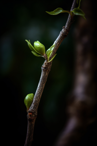 春天植物发芽生机春季苏醒